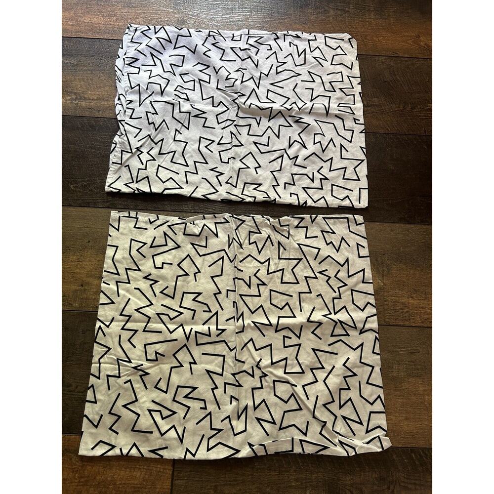 Beddys Checkerboard PILLOW CASE Replacement Set‎ Of 2 Cotton EUC 20x26